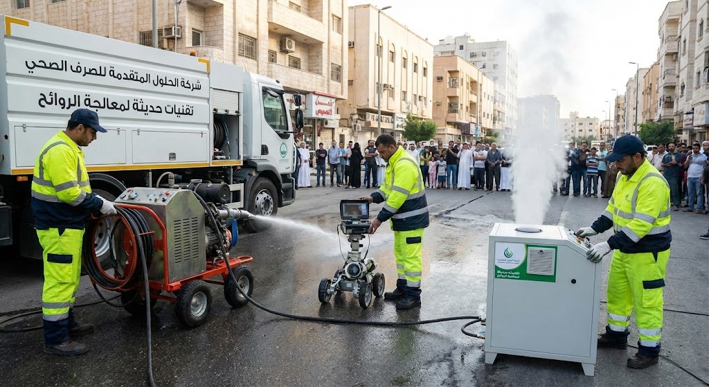 تسليك مجاري بالضغط وماكينة السبرنج الحديثة