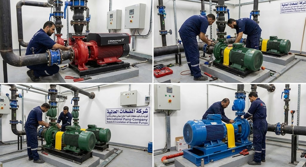 توريد وتركيب مضخات مياه اسباني وايطالي والماني